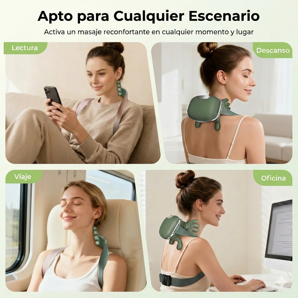 Masajeador Portatil N7 Elite Relax™ con Dedos Recargable