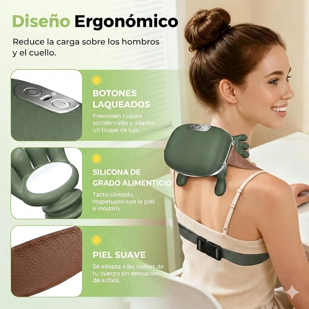 Masajeador Portatil N7 Elite Relax™ con Dedos Recargable