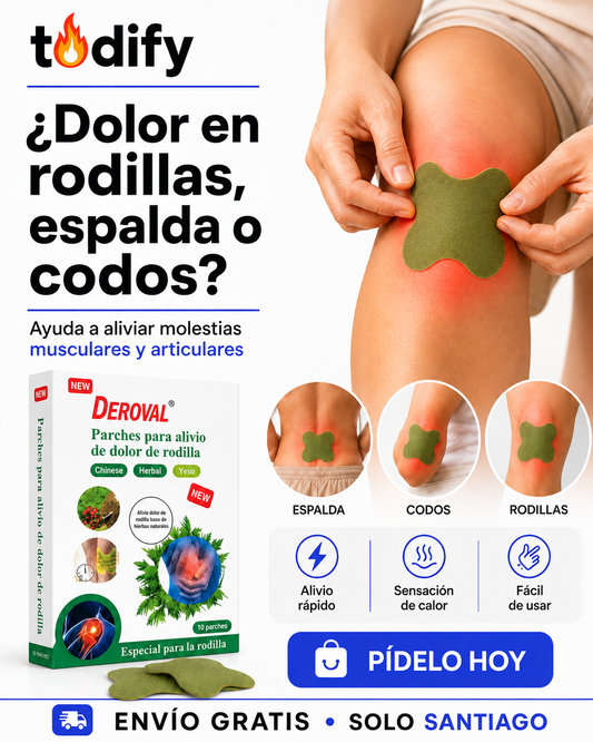 PACK PARCHES DOLOR RODILLAS 30 UNI